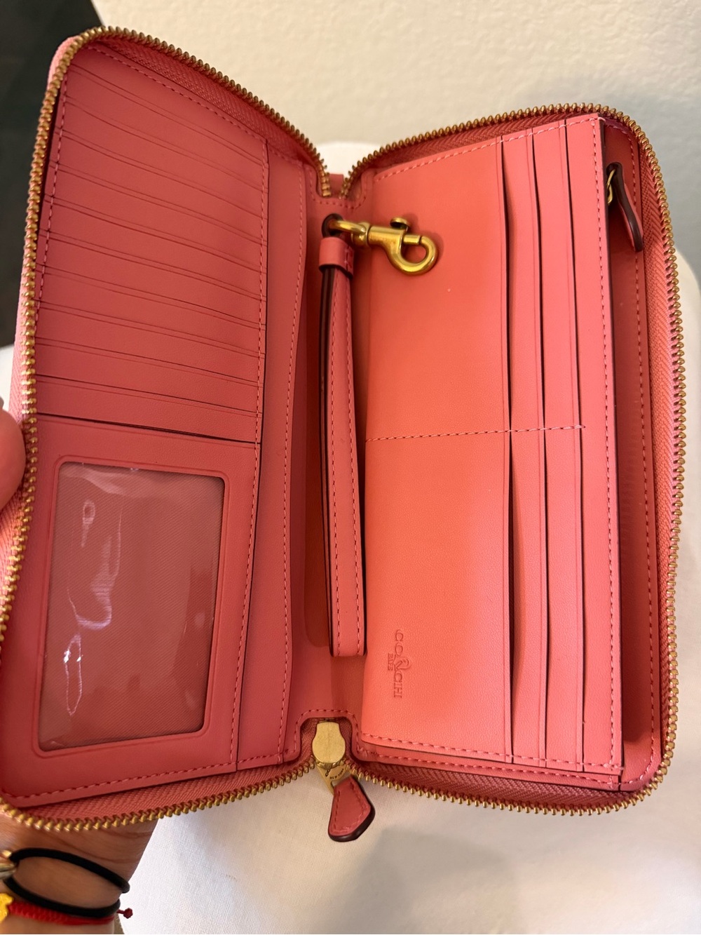 BAPE X Coach LIMITED EDITION Pink Zip-Around Signature Wallet - Picture 2 of 6